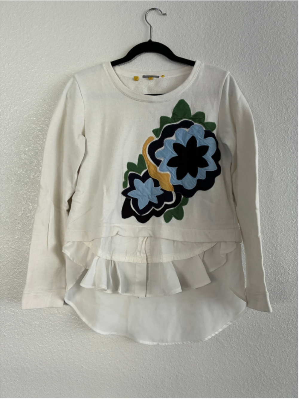 Rosalie Tiered Sweatshirt by Little Yellow Button for Anthropologie | Size S